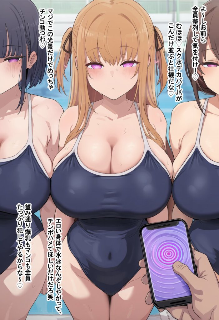 【二次エロ】催眠洗脳デカパイ水泳部♥