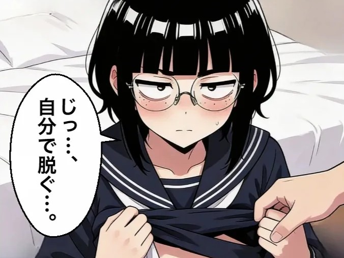【エロ漫画】ブスな女子校生とヤって童貞を捨てる話