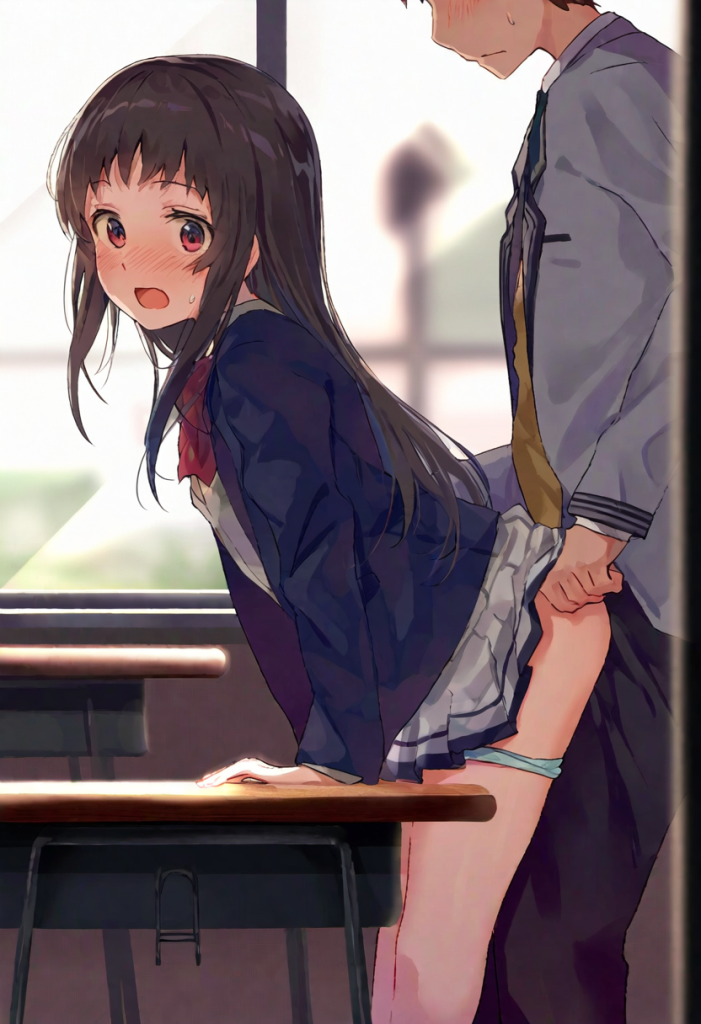 【二次エロ】学校でえっちしてるのバレちゃう女の子たち