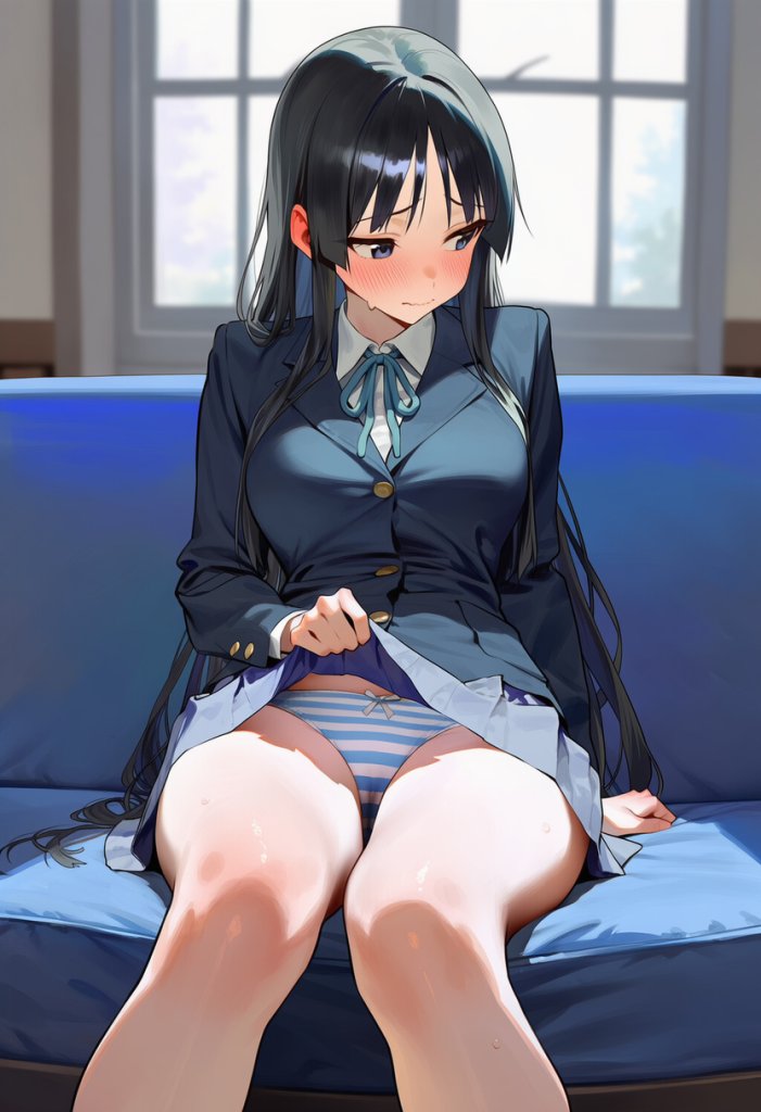 【画像】秋山澪ちゃんと部室でガチえっちするエロ画像♥