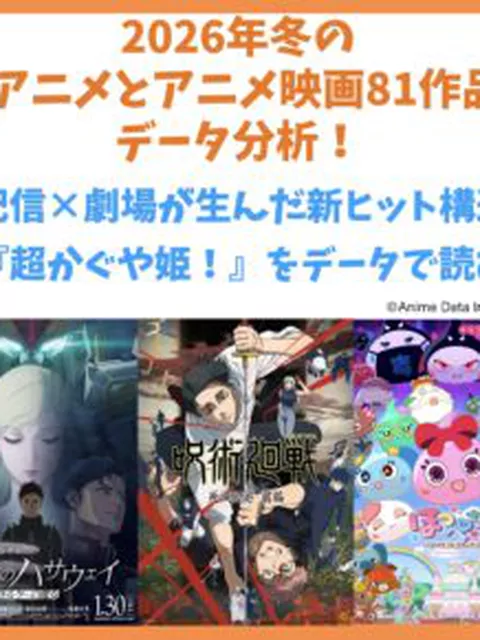 『超かぐや姫！』が示す新時代のヒット構造！異例の「二段階の展開」をデータで解明――2026年冬アニメ分析