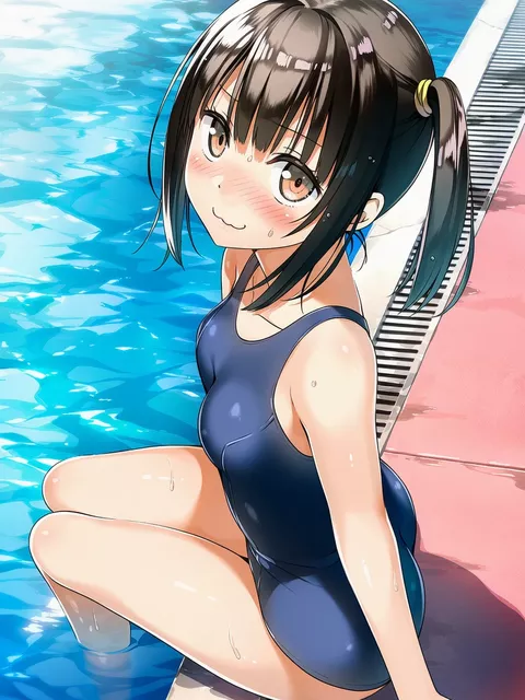 プールで妹の水着ショー！透け透けから大胆プレイへ