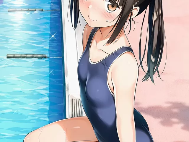 幼馴染のポニテ女子とプールであそぼ！