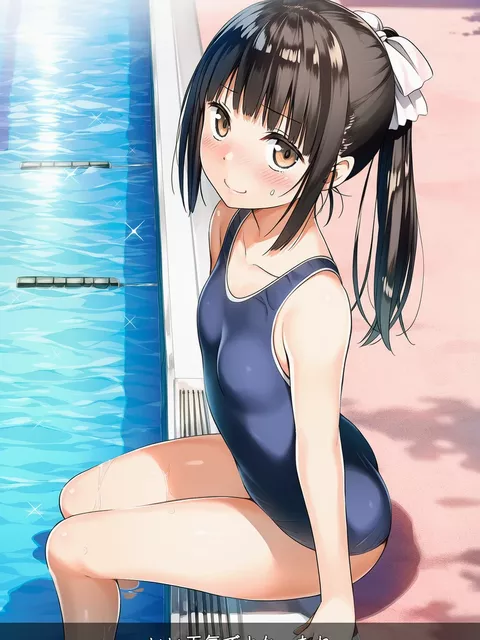 幼馴染のポニテ女子とプールであそぼ！