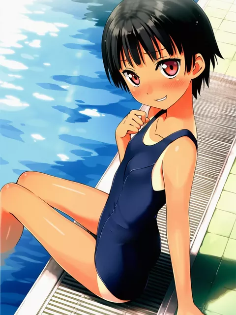 プールで水着尽くし！ボーイッシュ女子と！