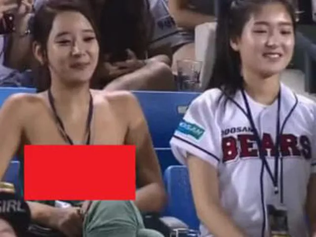 【動画】野球観戦してる美女がTVに映るも、めちゃくちゃ乳首見えてると話題にｗｗｗｗｗｗ