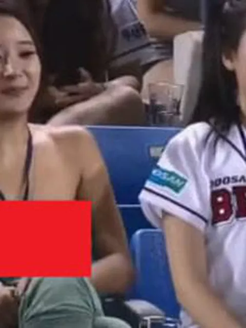 【動画】野球観戦してる美女がTVに映るも、めちゃくちゃ乳首見えてると話題にｗｗｗｗｗｗ