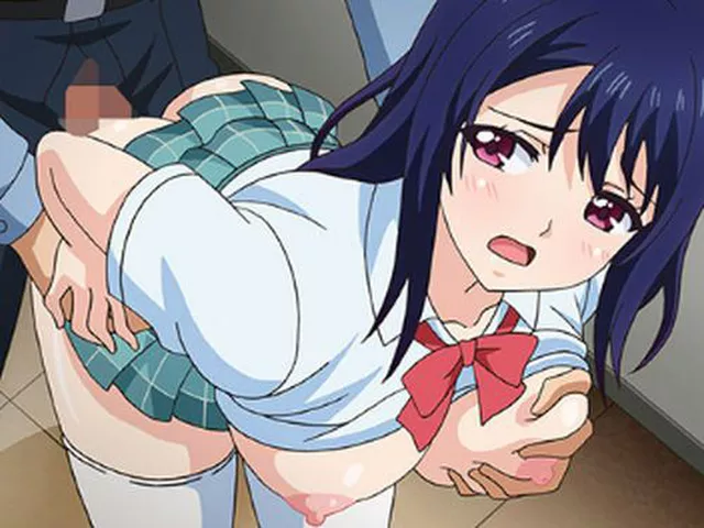 【エロアニメ】発育良好なオッパイを鷲掴みにされながら犯されて優等生の仮面が剝がれていく美少女！