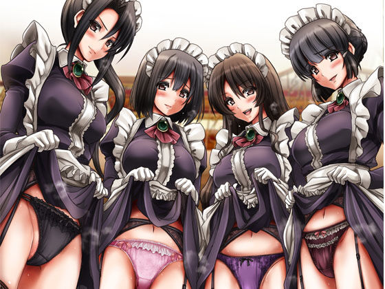【同人エロ漫画】  僕の家のメイドになったエッチな妙高四姉妹に童貞を喰べられてしまいました。