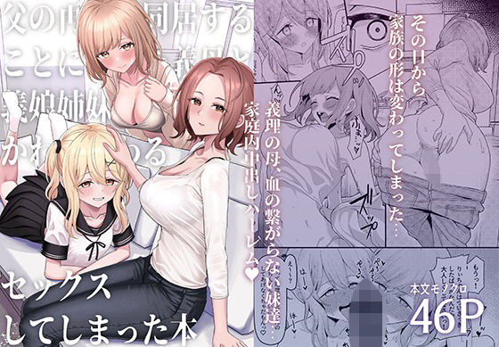 【同人エロ漫画】  父の再婚で同居することになった義母と義娘姉妹とかわるがわるセックスしてしまった本