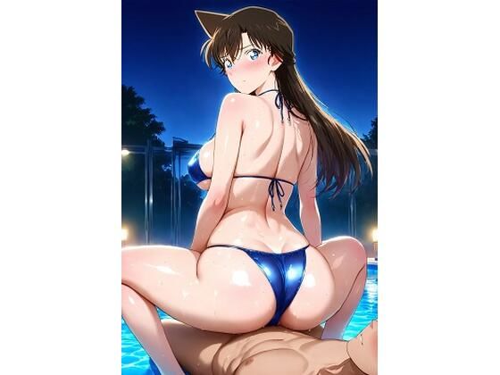 【エロ同人】 毛〇蘭  ナイトプールで騎乗位