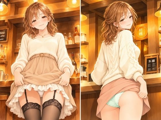 【ワンピース エロ同人】閉店後のウェイトレスみおと、ミニスカでパンチラを見せる秘密の二人きりの夜ｗ
