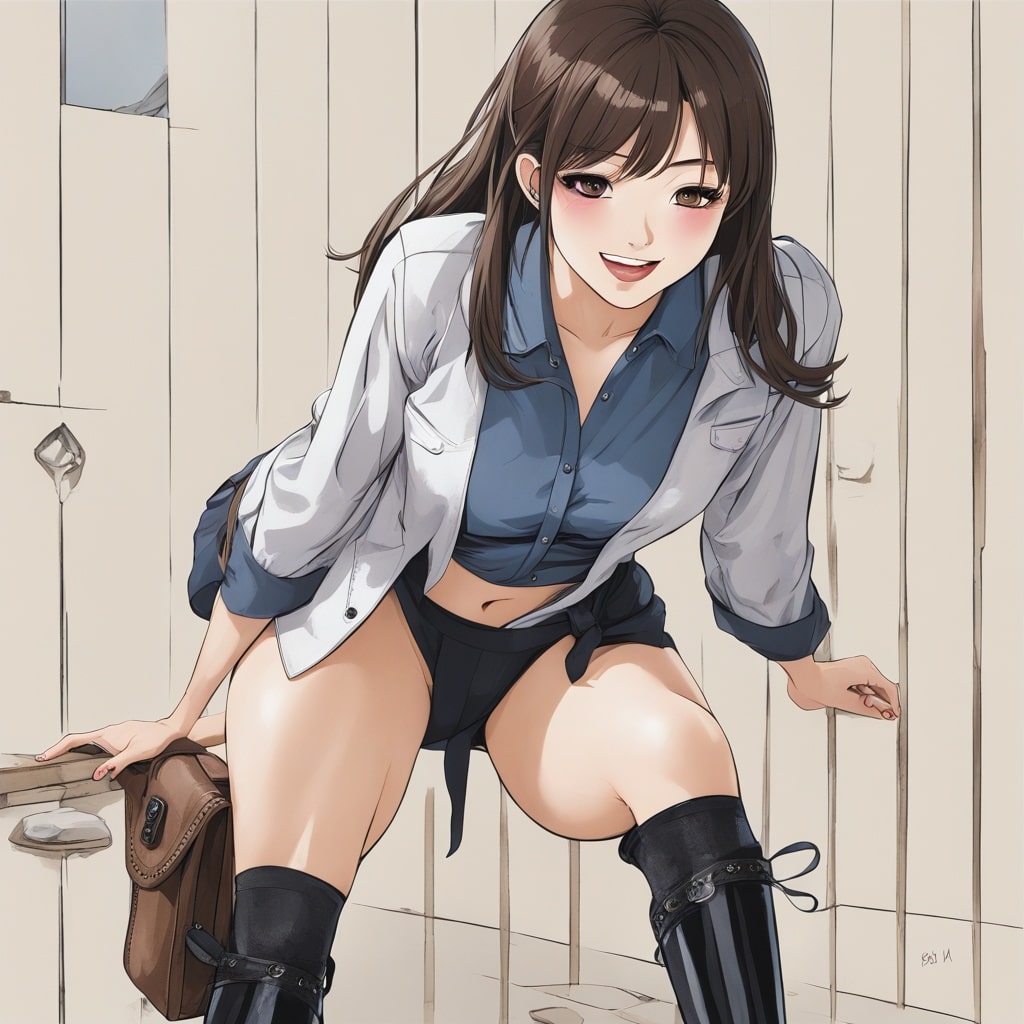 ブーツふともも足フェチ画像13