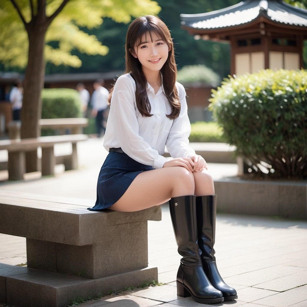 ミニスカ・ブーツ脚フェチ12