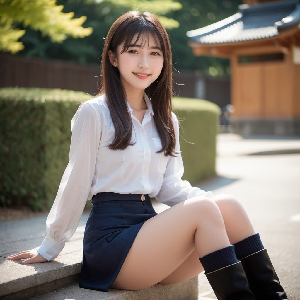 ミニスカ・ブーツ脚フェチ11