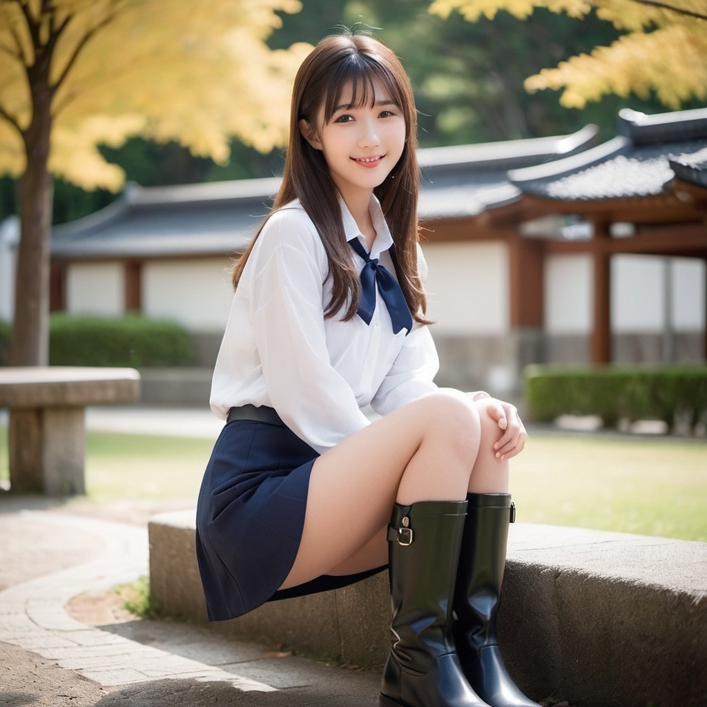 ミニスカ・ブーツ脚フェチ17