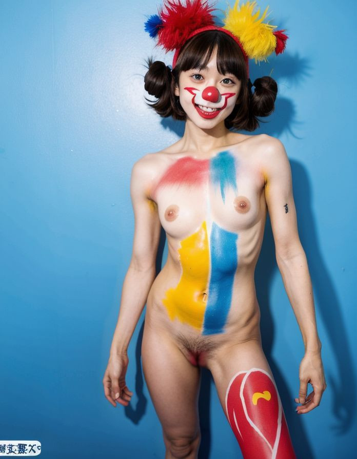 ピエロのボディペイント7