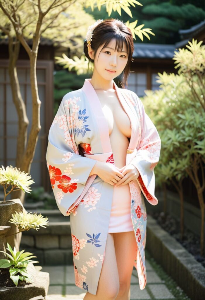 着物の半裸画像7