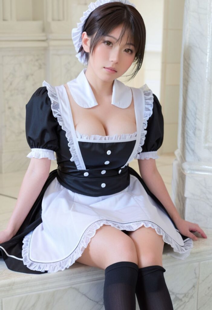 巨乳なメイドさん画像8