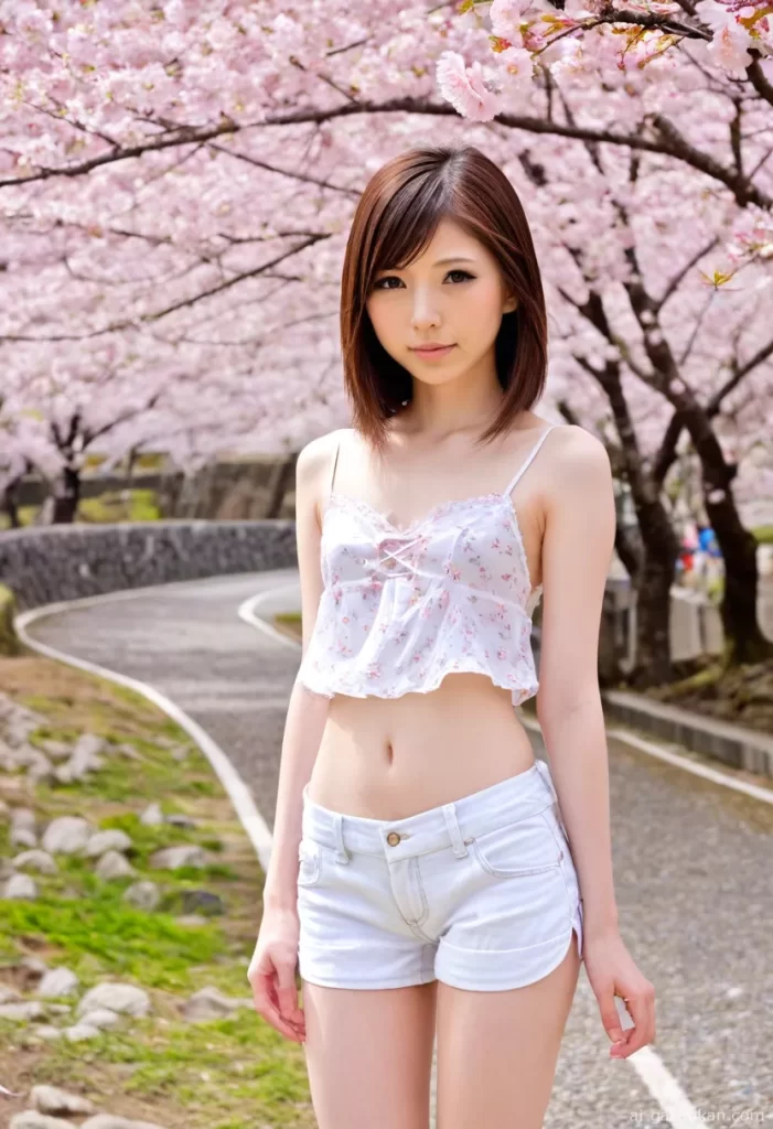 ちょいエロお花見画像（パンチラとか）13